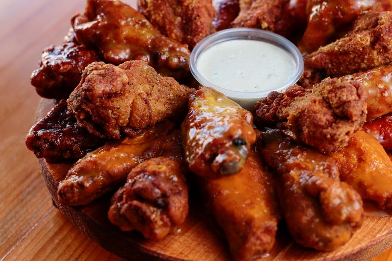 Crispy Buffalo Wings appetizer