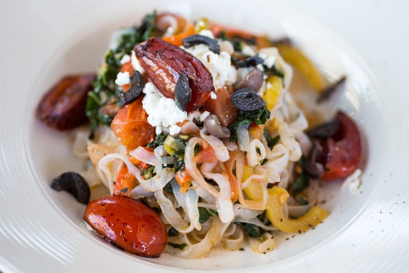 Mediterranean Salad with feta and olives