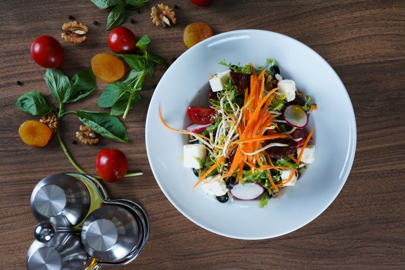 Roasted Beet Salad with goat cheese